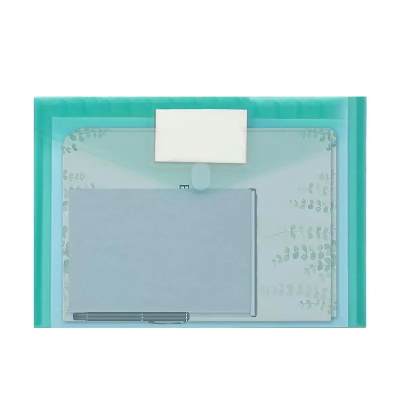 

Clear File Bags Document Organizers With Snap Button A4 Size Document Organizers With Snap Button Waterproof Office Supplies