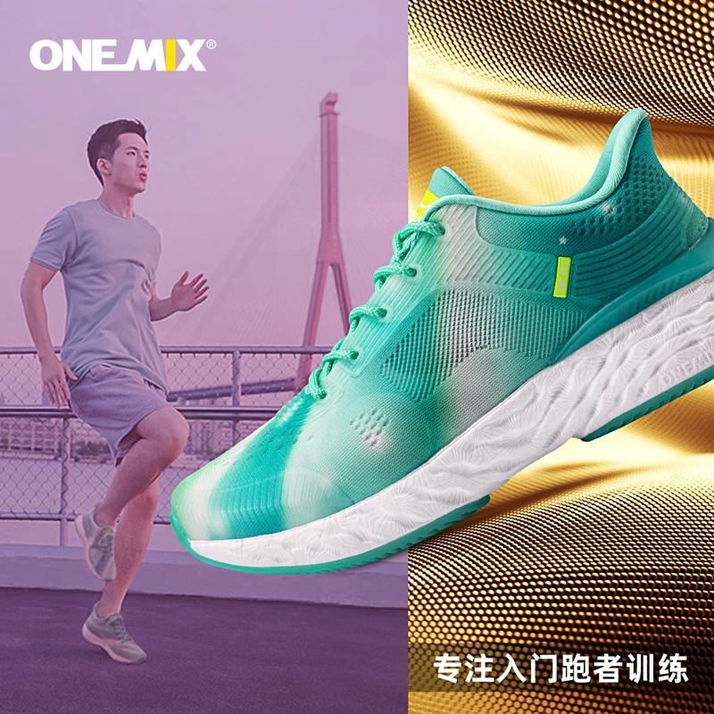 ONEMIX Men Running Shoes Shock Absorbing Socks Shoes Light Breathable Mesh Casual Shoes 47 Luxury Brand Men Sneakers Size 46