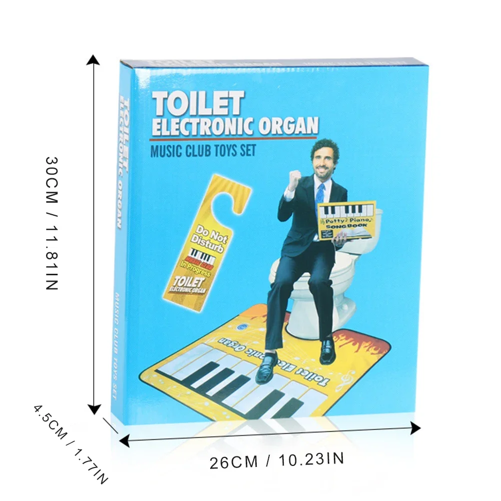 Toilet Piano Mat Bathroom Funny Toe Music Keyboard Toilet Floor Mat Potty Piano Sounding Bathroom Rug for Home
