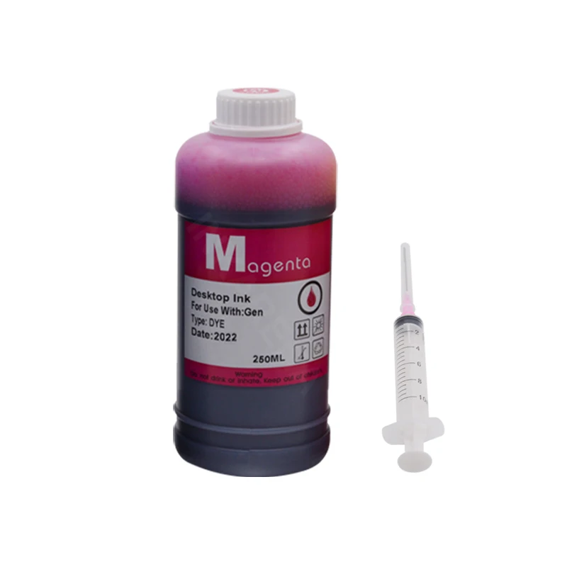 250ml Black Refilled Dye Universal Ink Kit Compatible for HP Canon Epson Brother Deskjet Printers Tank Ink Cartridges CISS dye ink kit