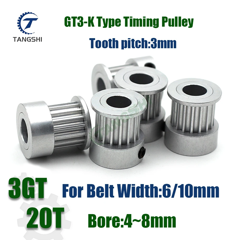 Deesen GT2 Distributieriem Katrol Aluminium - 8mm Boring - 60 Tanden Voor Reprap 3d Printer