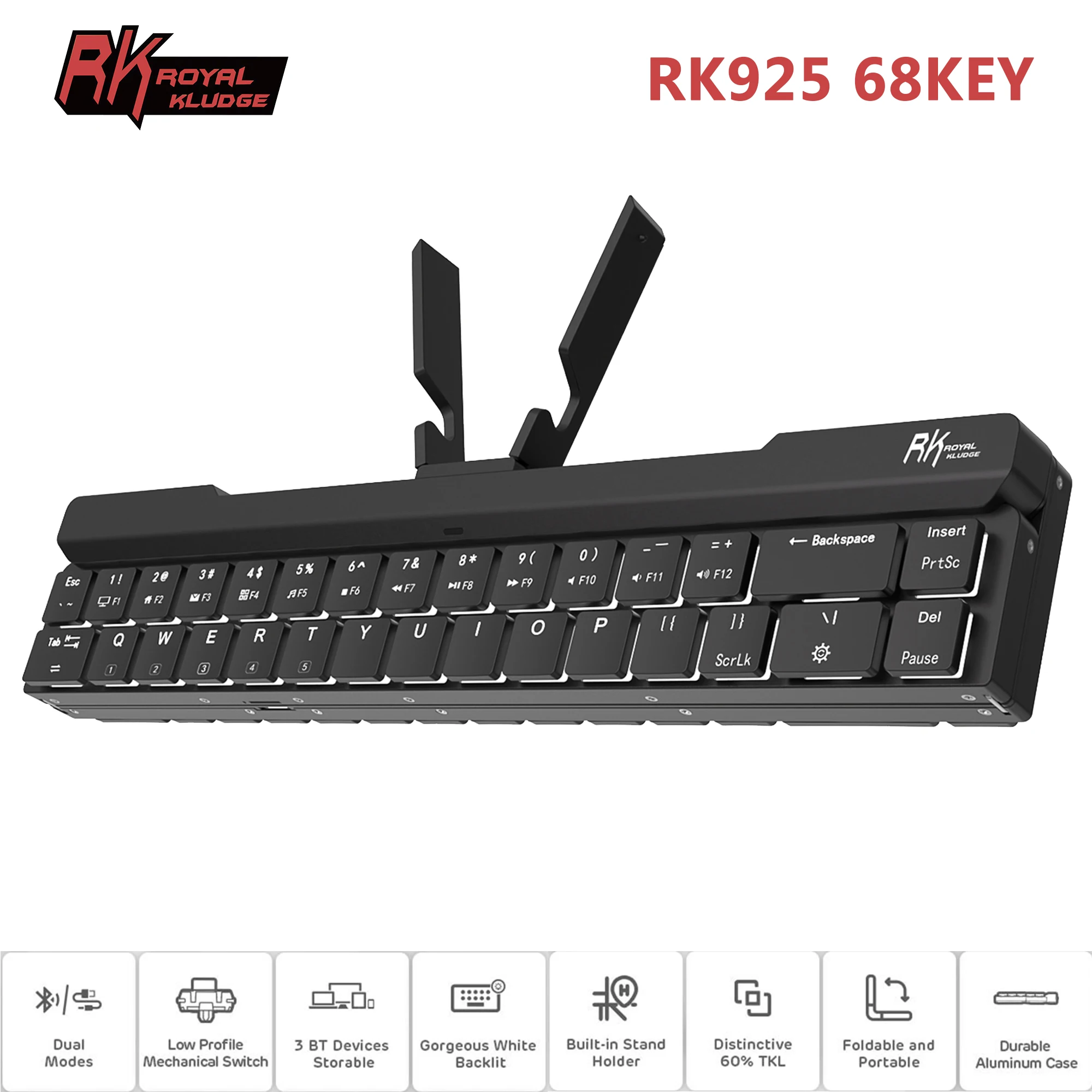 RoyalKludgeRK925FoldableMiniMechanicalKeyboardPortableWireless