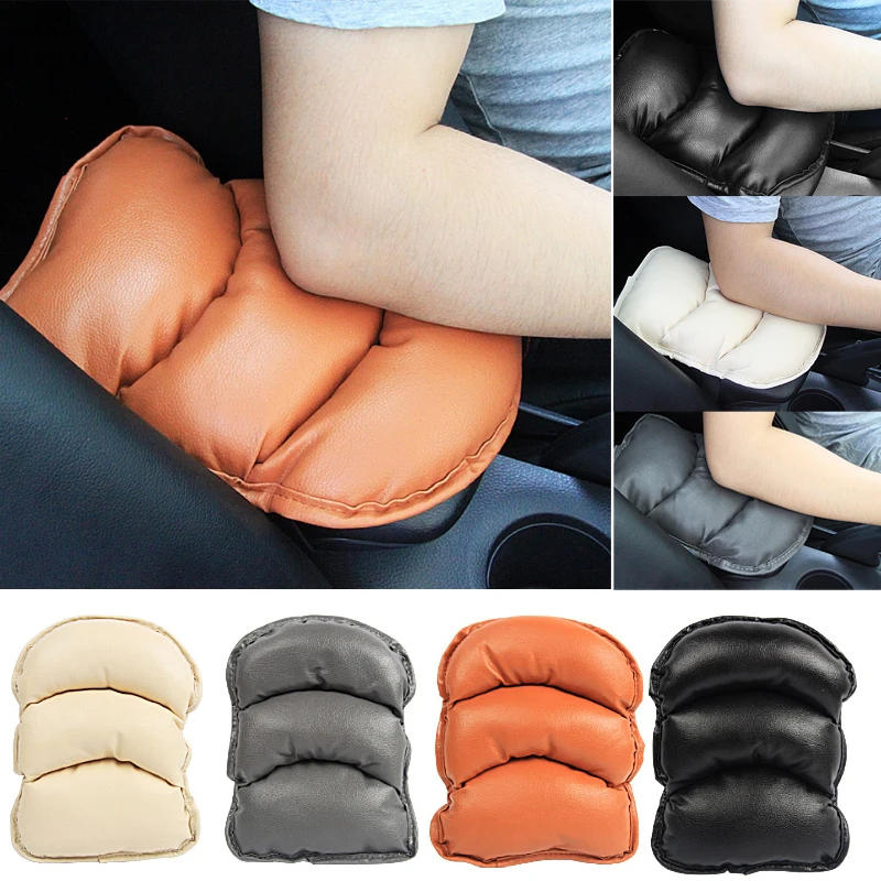 Car Seat Cover Soft Leather Auto Center Armrest Console Box Armrest