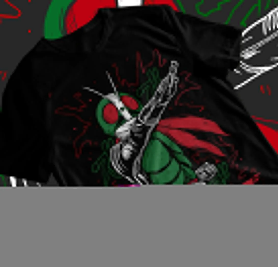 

Kamen Rider T-Shirt Gift Unisex Masked Rider Anime Black Soft Tee All Sizes