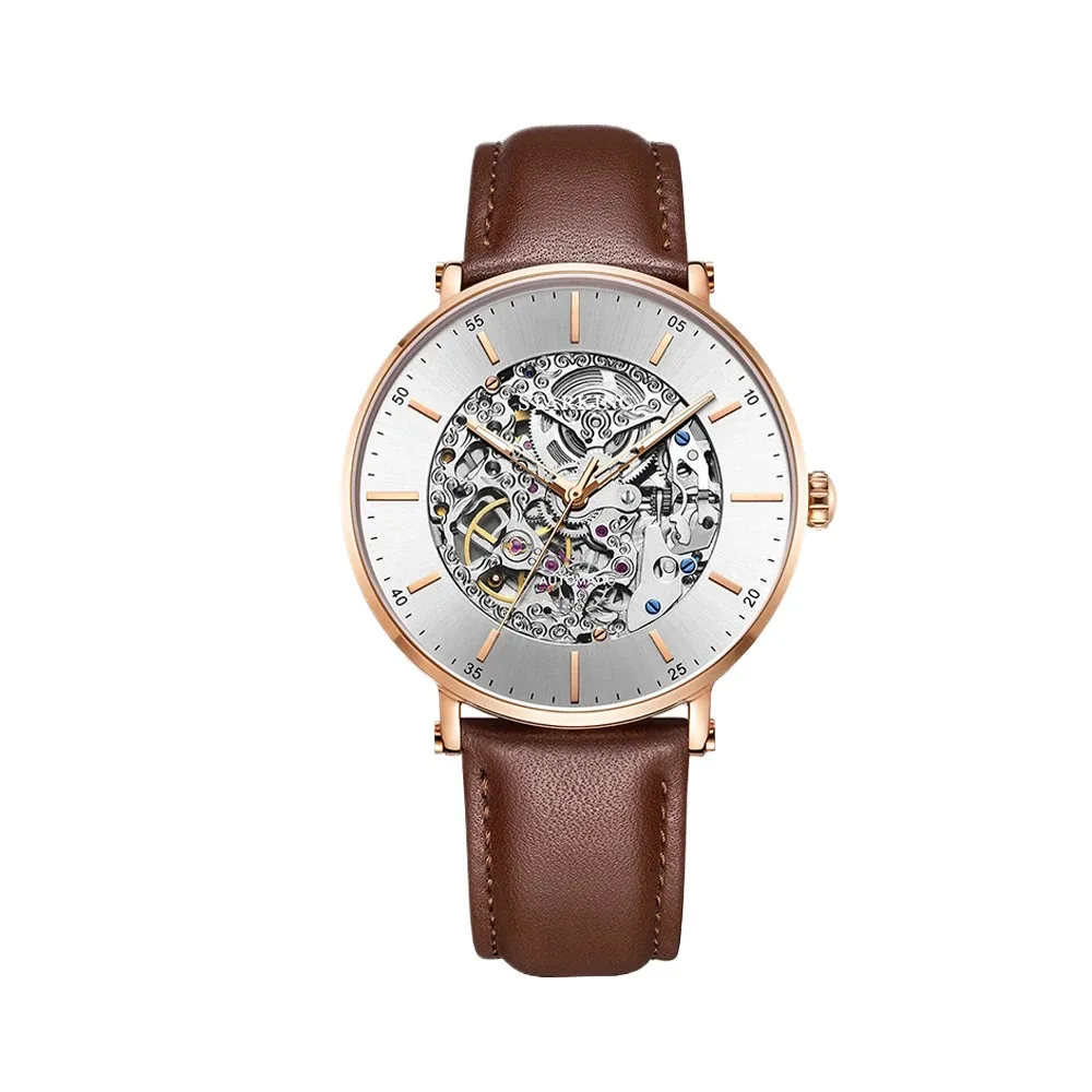Starking Star King brand watch stainless steel hollow automatic mechanical watch trendy waterproof men's watch wholesale