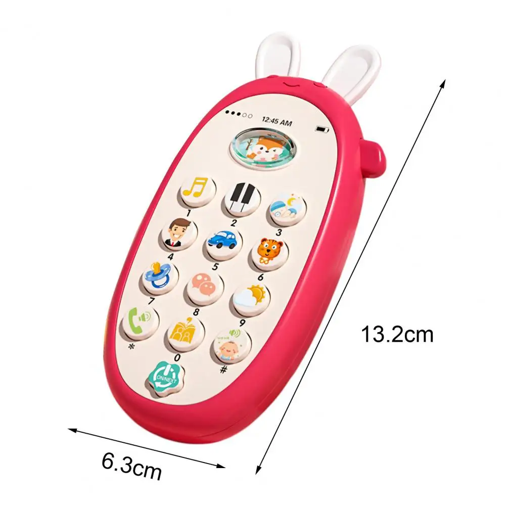 

Baby Phone Toy Safe Teether for Bilingual Babies Early Education Puzzle Phone Toy Promoting Happy Healthy Development for Babies