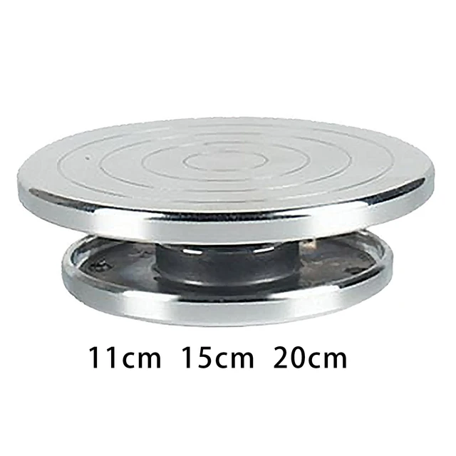 12in Round Plate Cake Spinner Tray Clay Turntable Ball Bearing