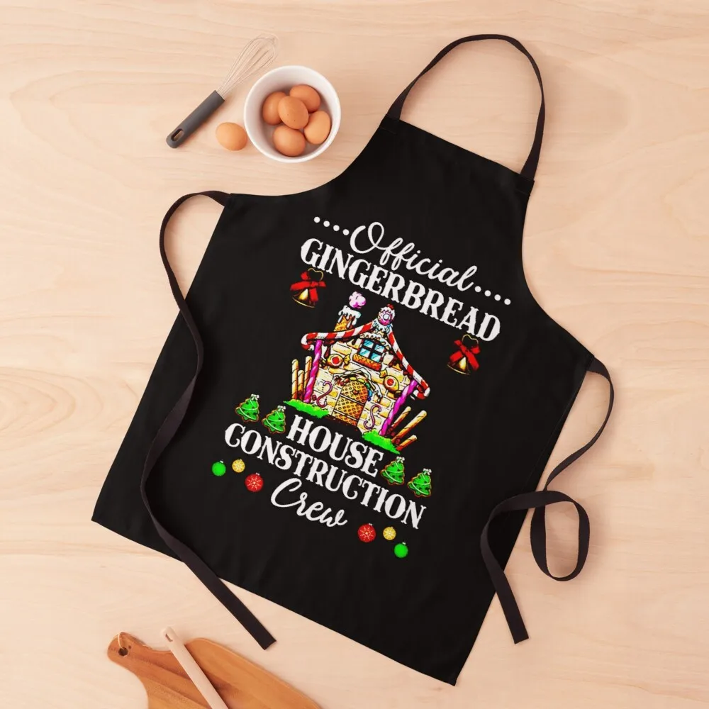 

Official Gingerbread House Construction Christmas Apron kitchen for girls