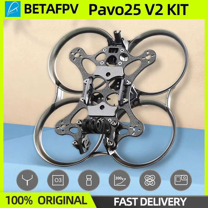 Комплект рамок BETAFPV Pavo25 V2, бесщеточный Квадрокоптер с рамой 25 FPV, 2,5 дюйма, для гоночного дрона DJI O3 FPV