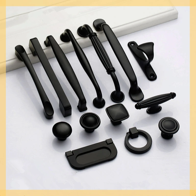 

Black Handles for Furniture Cabinet Knobs and Handles Kitchen Handles Drawer Knobs Cabinet Pulls Cupboard Handles Knobs