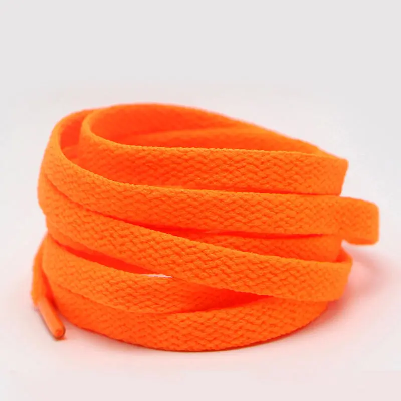 

KKG Orange Orange(Orange)Color Shoelace Flat Canvas Sports Board Shoes Basketball Shoes Shoelace Men and Women Blue Color