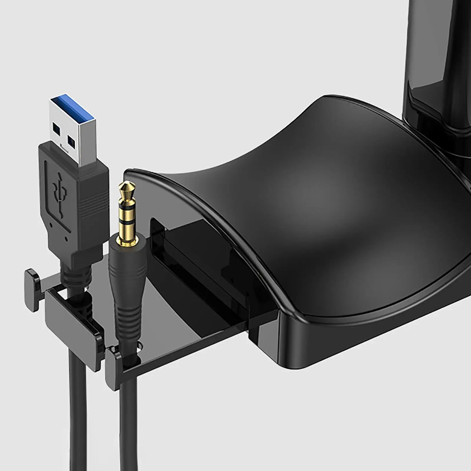 

Подставка для наушников с USB-зарядным устройством