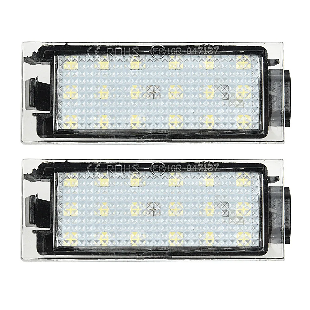 

2pcs 453 White LED License Number Plate Light Lamp No Error For Smart Fortwo Forfour Durable Hot Sale Auto Accessories