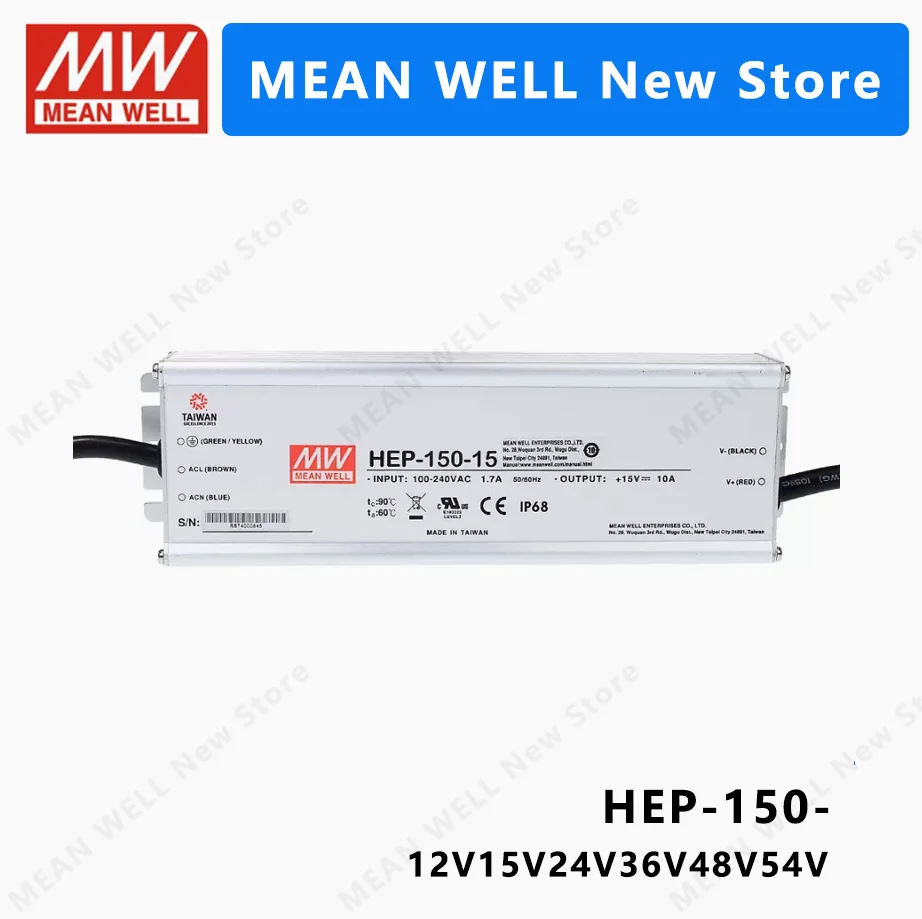 Meanwell 240 W 24 V 10A HVG-240-24A IP65 Su Geçirmez Trafo 24 V