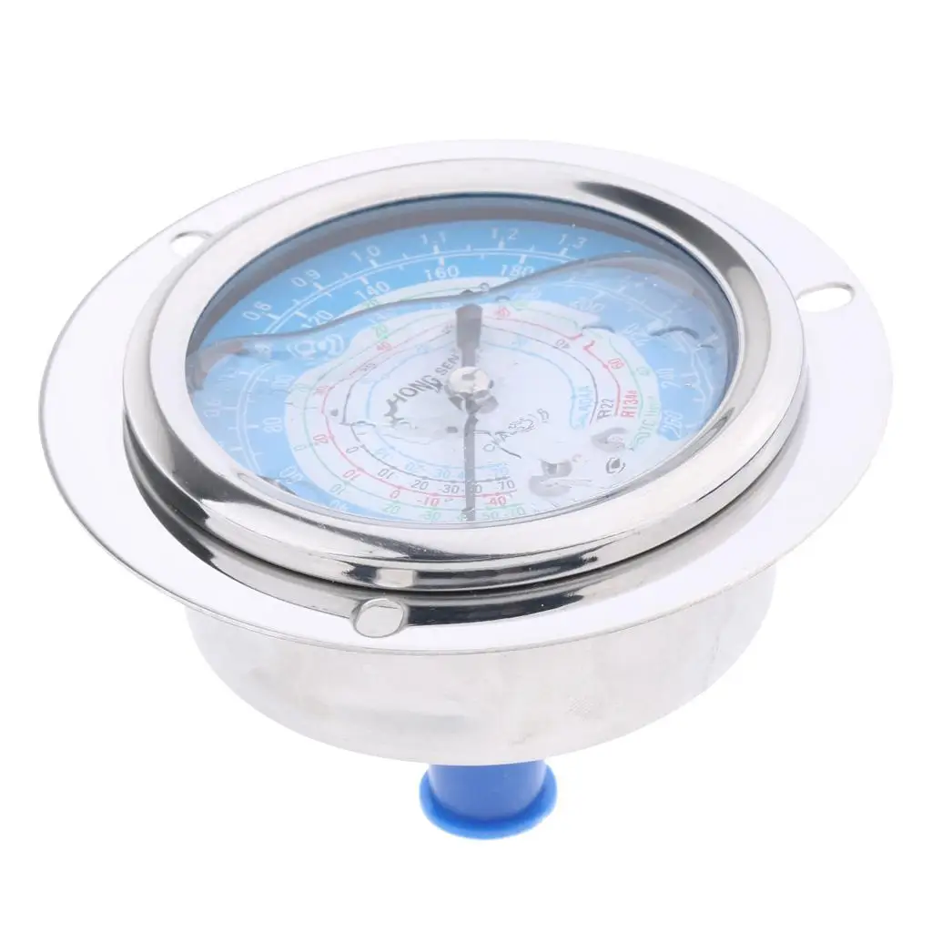 

Liquid Filled Pressure Gauge for R22 R134a R404A R407c Coolants Oil 1.8MPa