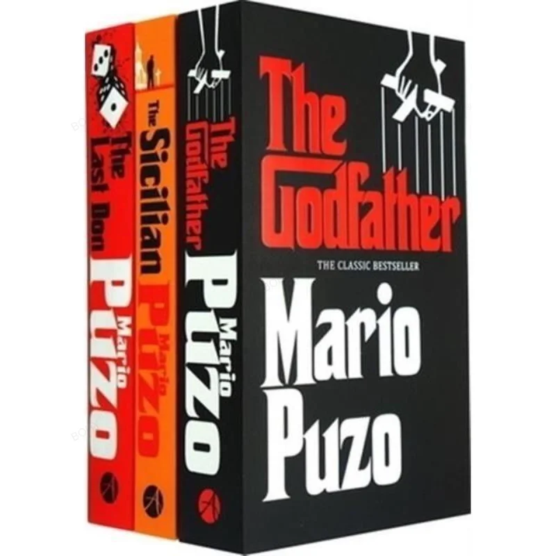 

Complete 3 Volumes of English Novels The Godfather Last Don Sicilian Books