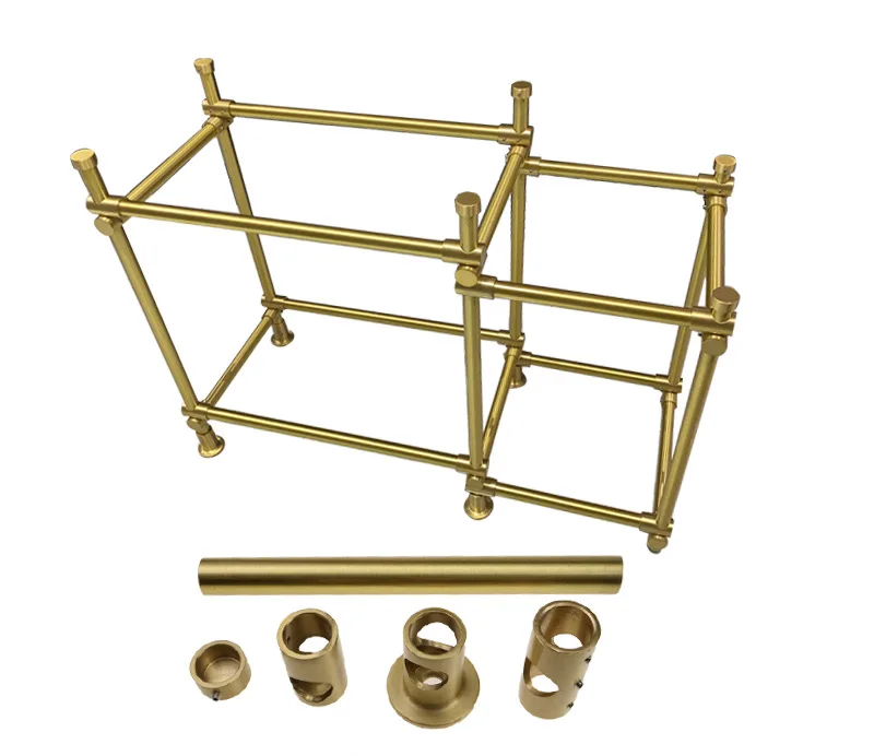 Aluminium alloy storage rack creative DIY bedroom study decorative rack storage living room partition