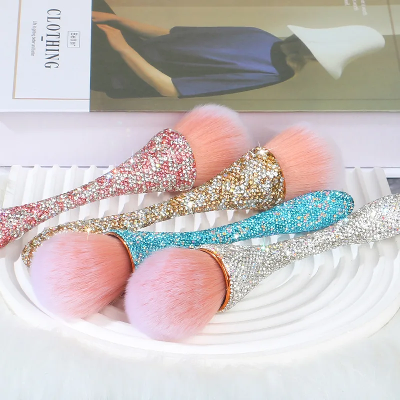 Nail Art Dust Brush For Manicure Gliter Rhinestone Cepillo removedor de polvo para artede unas UV Gel polish Dust Cleaning Tools 5