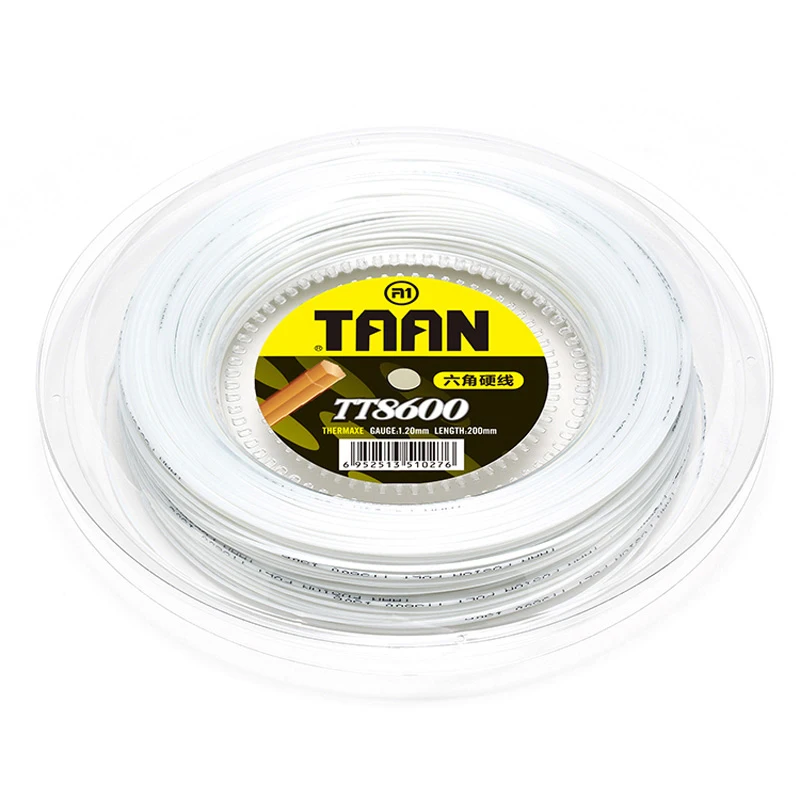 TAAN Tennis Racket String Reel 200m Gauge 1.20mm Racquet Strings Reel  Accessories Poly Polyester Hard Wire