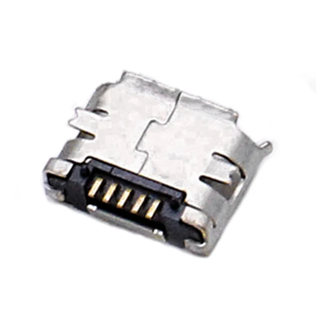 50pcs/lot 5Pin Micro-B SMD Micro USB Connector Female Port Jack Tail Sockect Plug For Android phone data connector style 1