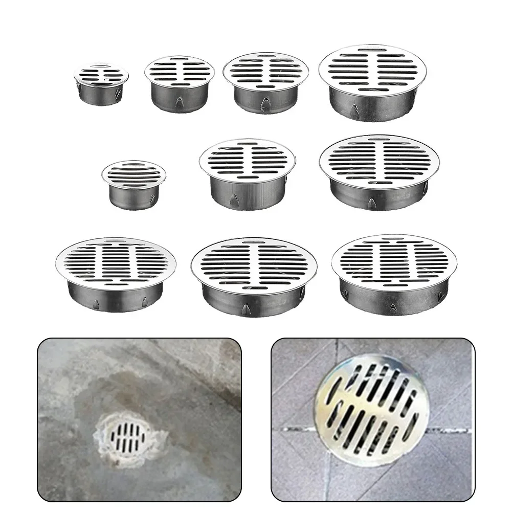 50-200MM Floor Drain Balcony Floor Drain Stainless Steel Large Displacement Drainage Outdoor Roof Anti-Blocking Strainer