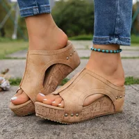 Sandales pour femmes 2026 – Nouveauté été – Sandales rétro à talons hauts – Sandales décontractées à bout ouvert et compensées – Sandales de créateur – Sandalias De Mujer 2