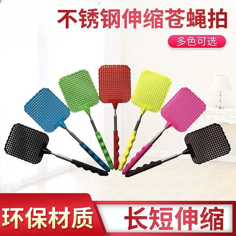 Flyswatter Long Handle Plastic Adjustable fly swatter