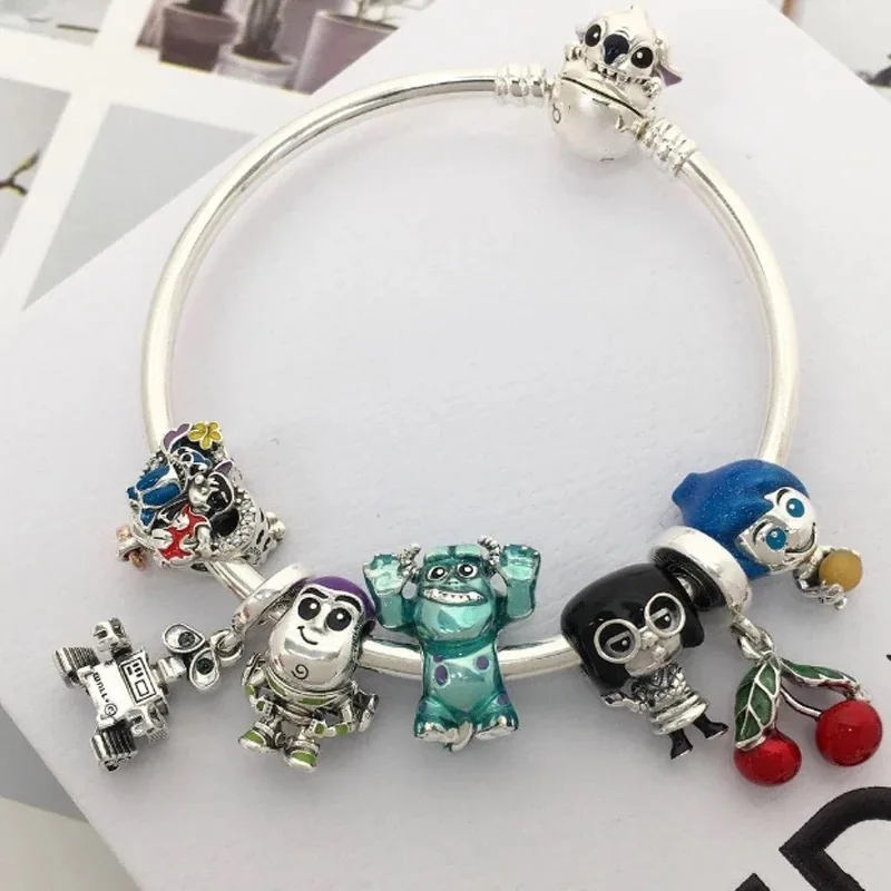 2022新ディズニーピクサートイ · ストーリーチャームフィットパンドラブレスレットスターリングシルバー100% 925 1:1品質オリジナルロゴジュエリーギフト