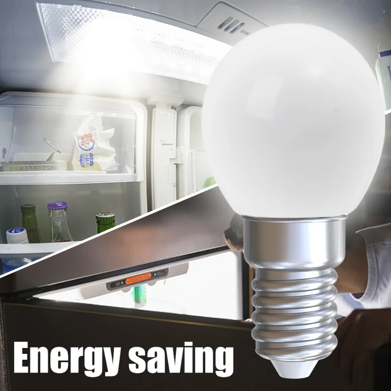 5/1PCS LED Light Bulb E12 E14 220V Refrigerator Bulbs Refrige Display Lamp Night Lights High Brightness Home Decor Chandelier