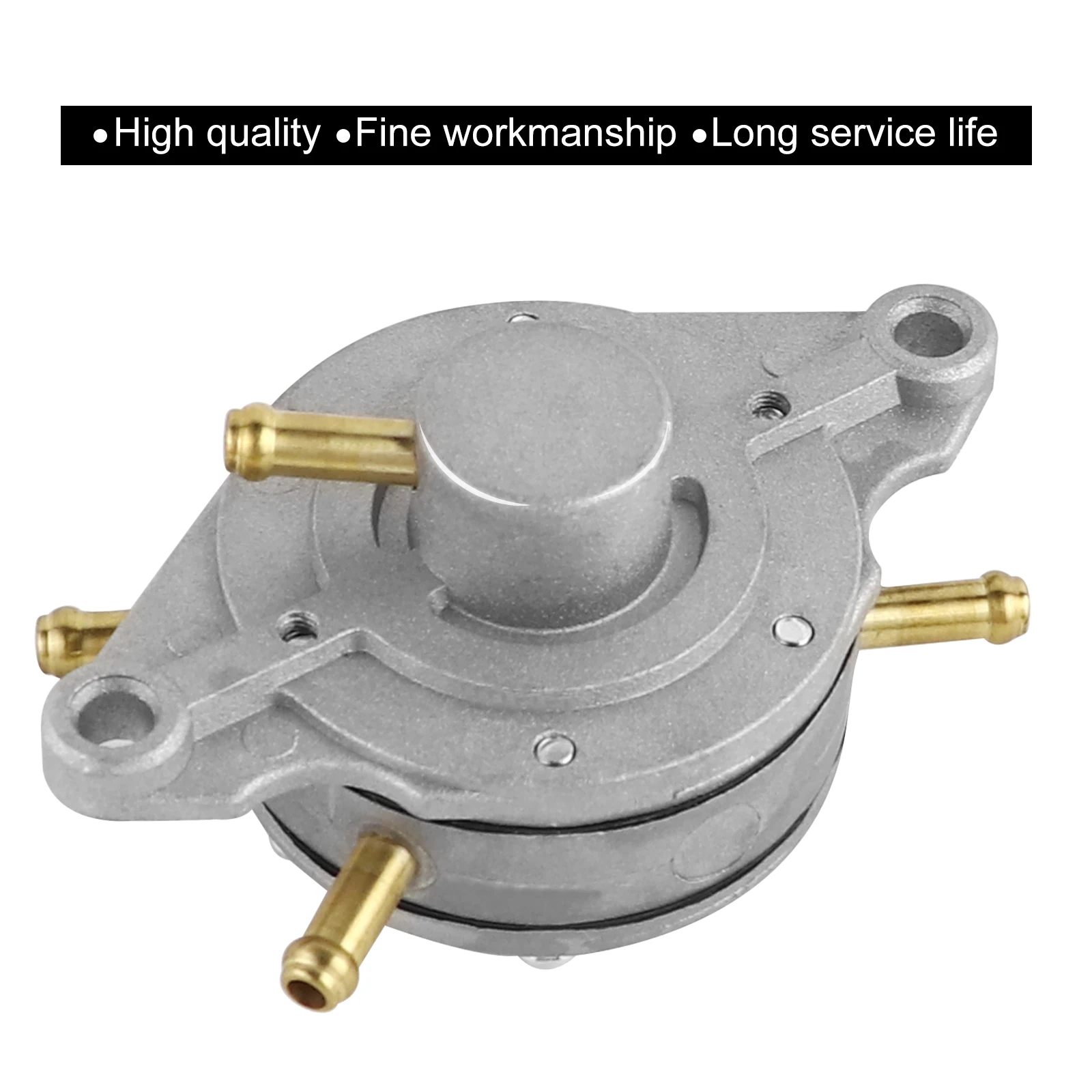 Gas Fuel Pump Dual-Carb Systems Outlaw Kart 35L/Hr Flow Rate Snowmobile Double Outlet Round Bracket for Mikuni DF52-176 42-5310 motorcycle fuel pump