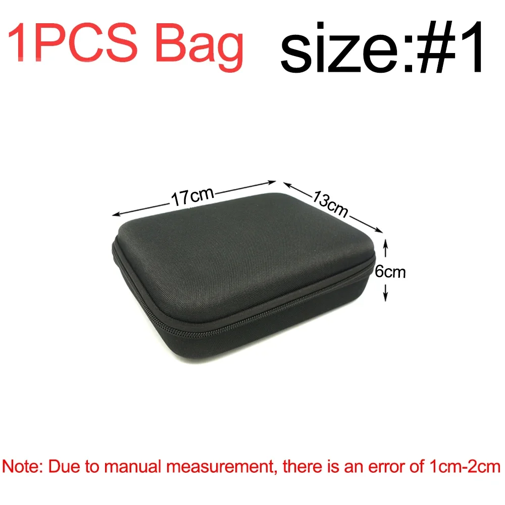 Versatile EVA Hard Storage Case with Zipper Closure - Durable Shockproof Outdoor Bag for Accessories and Tools