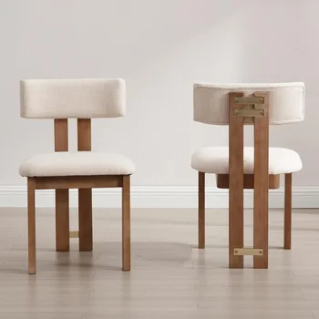 Farmhouse Linen Dining Chairs 1
