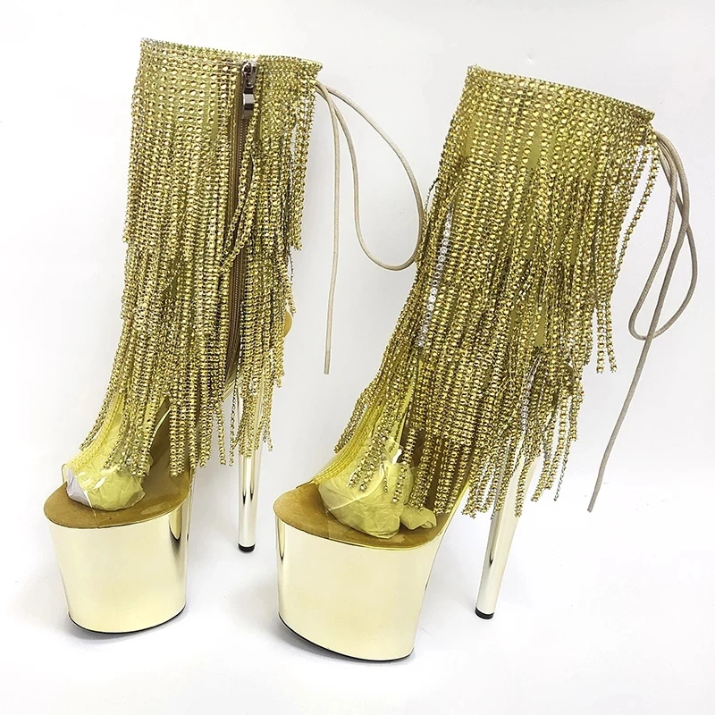 fringe stripper heels