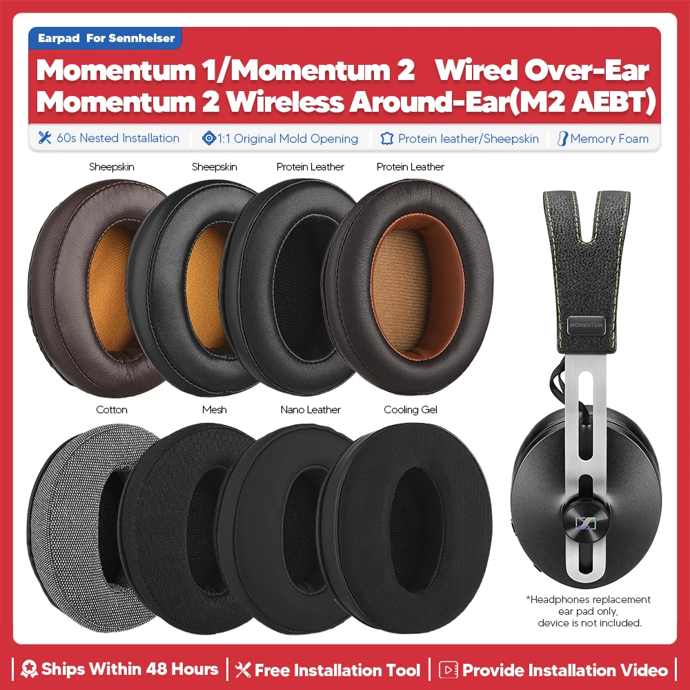 Premium Replacement Ear Pads for Over-Ear Headphones - Enhanced Comfort Ear Cushions