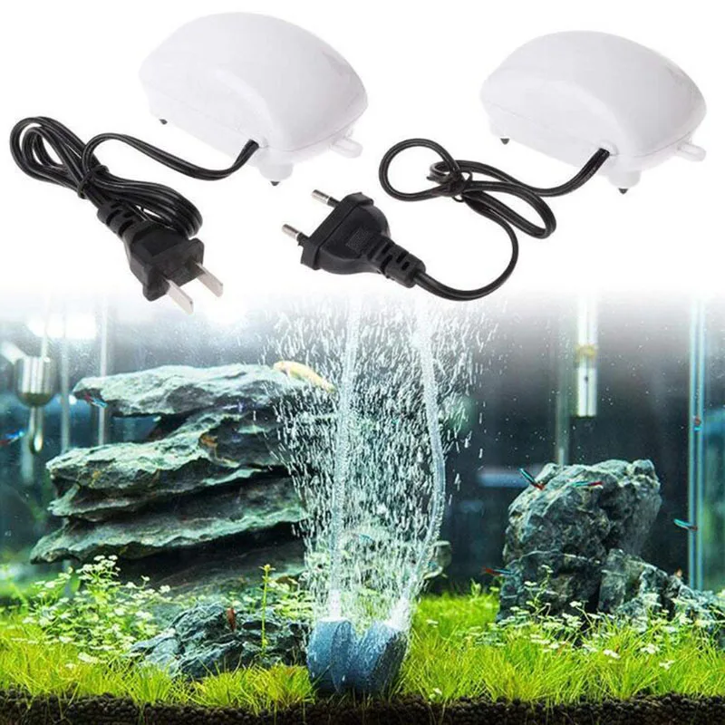 2.5W Acquario Serbatoio Di Pesce Ossigeno Pompa Di Aria Mini Compressore D'Aria Pompa Acquario Serbatoio Di Pesce Pompa Di Ossigeno Accessori Per Serb