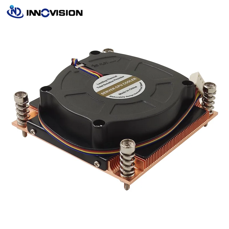 1U Active CPU Cooler For Intel LGA1700 78x78MM Hole Spacing 125W TDP