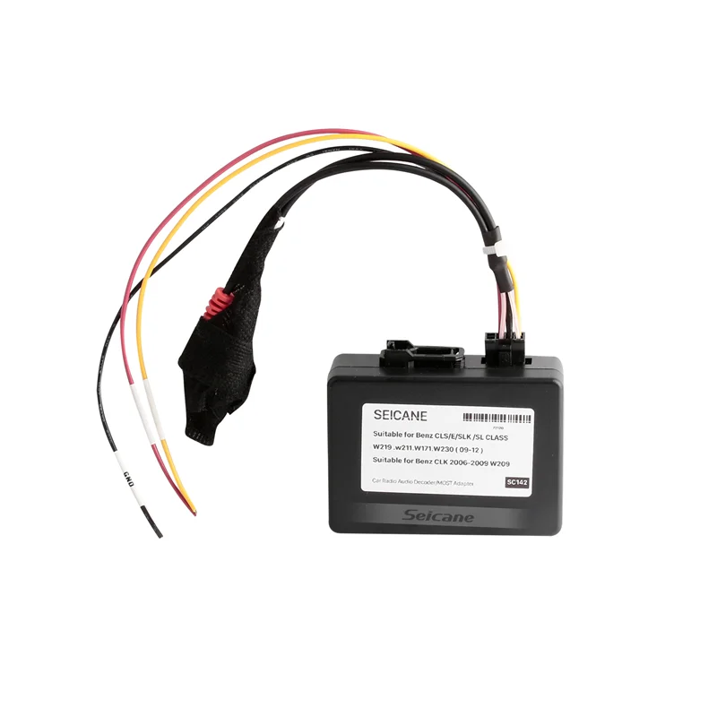 Car Aux Fiber Decoder Box Seicane For 2008 2009 2010 2011 2012 Benz cls/e/slk/clk