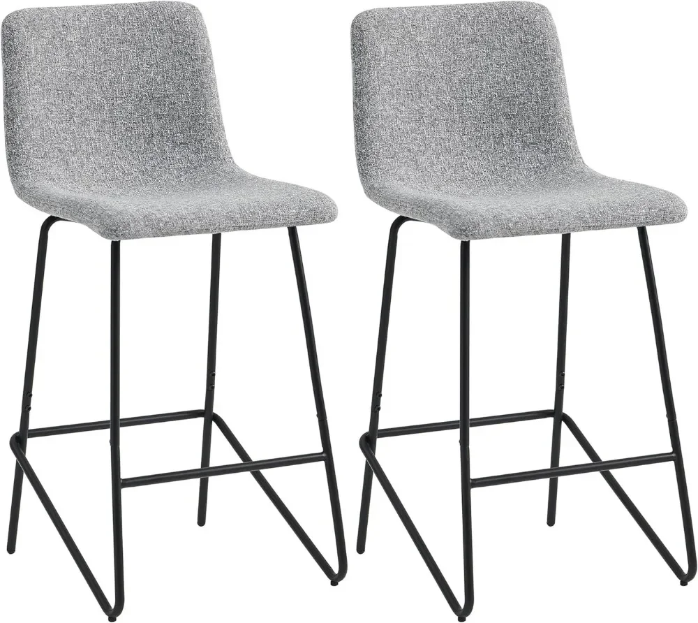 

Bar Stools Set of 2 with 26" H Seat Height,Counter High Upholstered Barstools for Kitchen Island Pub Coffee