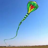 Large 8/15m Snake /Power Cobra  Kite Animal Wind Kites Outdoor Fun For Children Adults With Hand Line Factory Wholesale 2