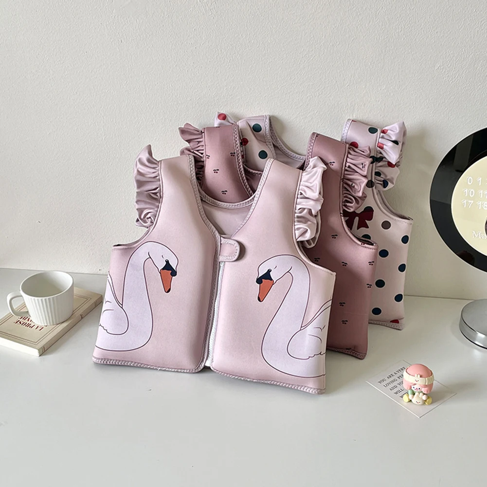 Kids Swim Vest Toddler Swim Trainer Vest Cartoon Boy Girl Swimming Aid Buoyancy Clothing Float Swimsuit Water Sports Life Jacket