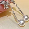 MeiBaPJ 10-11mm Natural Rice Freshwater Pearls Drop Earrings Real 925 Sterling Silver Fine Charm Jewelry for Women 4