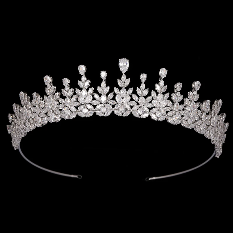 

Crown HADIYANA Vintage Pageant Party Love Crown for Women Bridal Wedding Hair Accessories Jewelry BC7037 Holiday Gifts