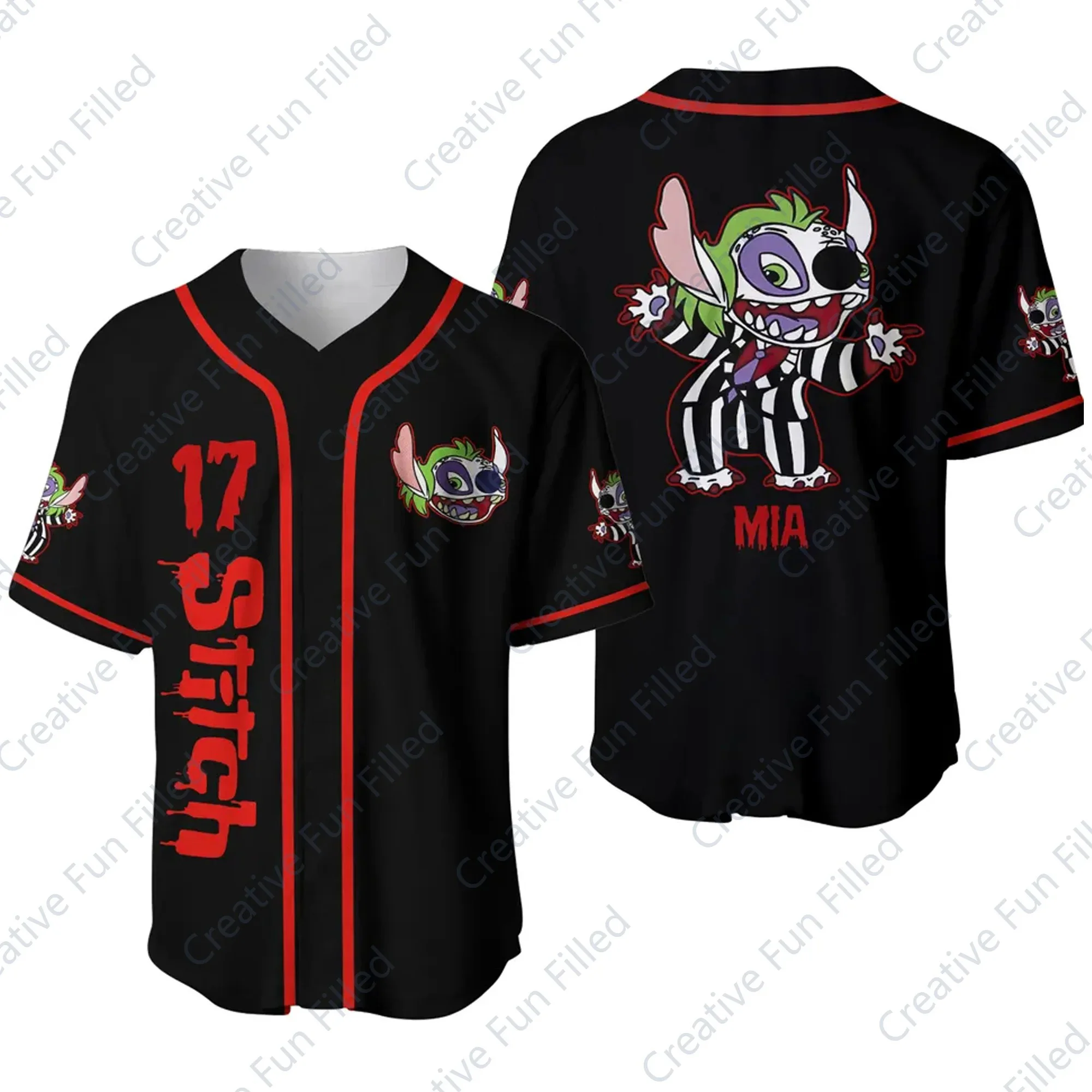 Disney Stitch Outdoor Sports Rugby Quick Dry Shirt Boys and Girls Neutral T-shirt 3D Printed High Quality Trendy T-shirt 3