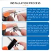 LUXIANZI Professional Hand Saw Bow U-shape Frame Sawbow for Woodworking Craft Jewelry  DIY Hand Tools Adjustable Coping Jig Saw 2