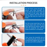 LUXIANZI Professional Hand Saw Bow U-shape Frame Sawbow for Woodworking Craft Jewelry  DIY Hand Tools Adjustable Coping Jig Saw 2