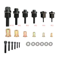 Rivet Nut Gun Drill Adapter Tool Riveting Manual Threaded Hand Riveter Inserts Metal License Plate Rivet Electric M3M4M5 M6M8M10 1