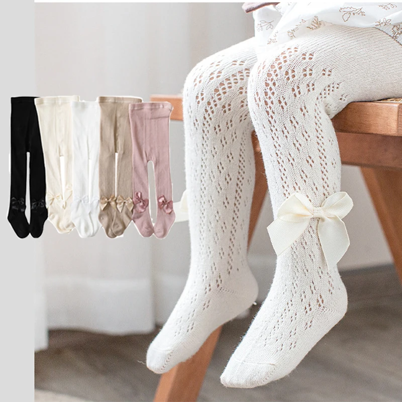Girls Stocking Spring Summer Pantyhose for Kids Spanish Hollow Children Pantyhose Baby Leggings Toddler Fishnet Tights