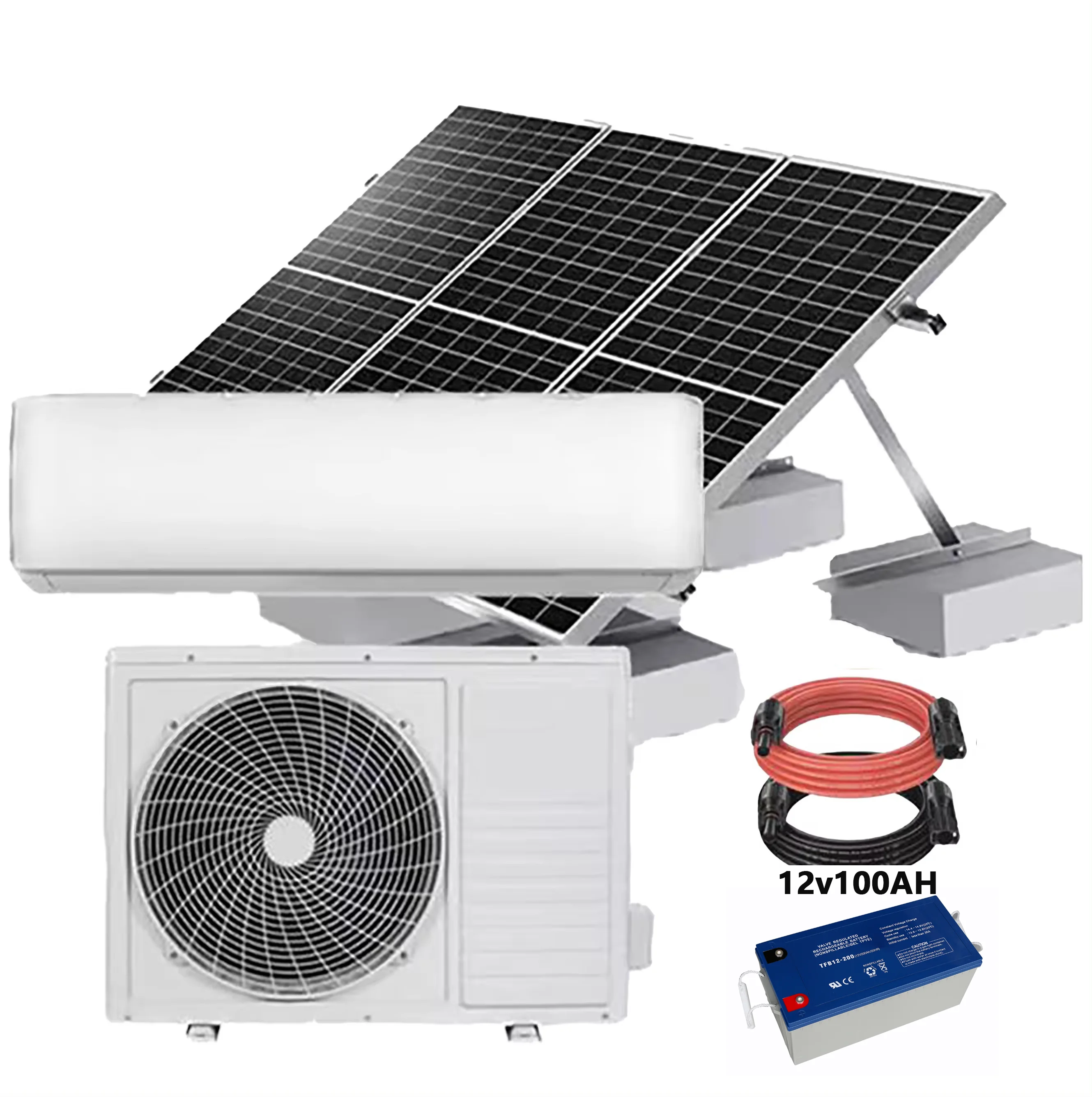 

philippines 9000 btu 0.5 hp used ac wall air conditioner units wifi smart control hybrid solar air conditioner with panels