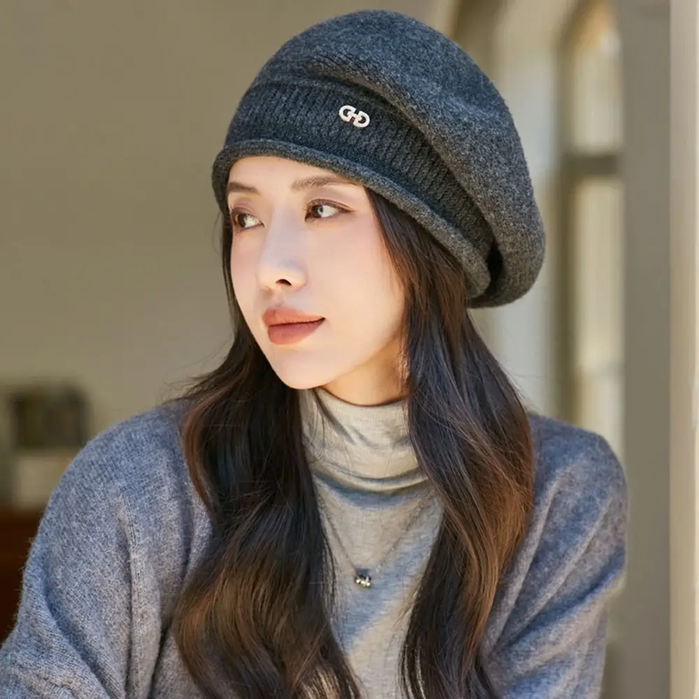 

Korean Style Wool Beret Casual Octagonal Hat Artist Hat Wool Cap Newsboy Cap Painter Hat Knitted Hat Outdoor