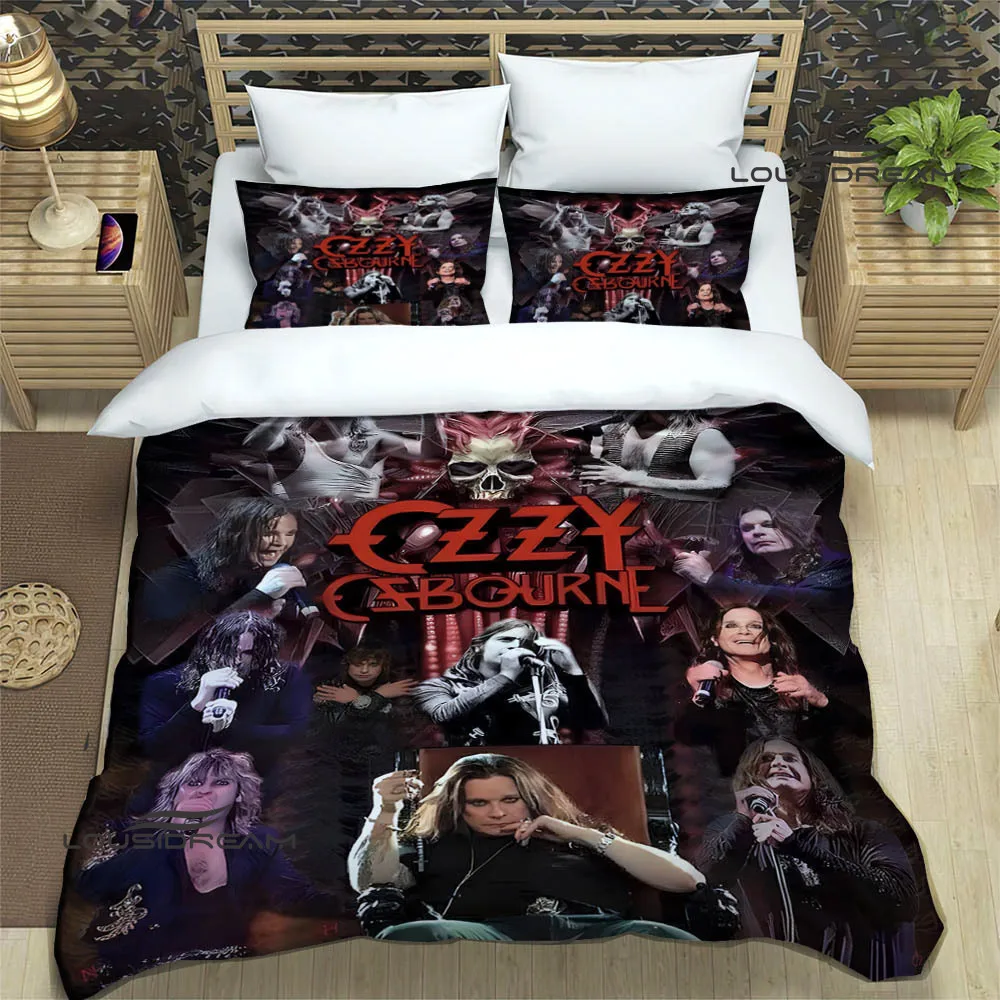 Ozzy osbourne retro Bedding Sets exquisite bed supplies set duvet cover bed comforter set bedding set luxury birthday gift 6